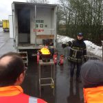 Praktijkoefening met blusdeken