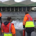 Praktijkoefening open vlam blussen